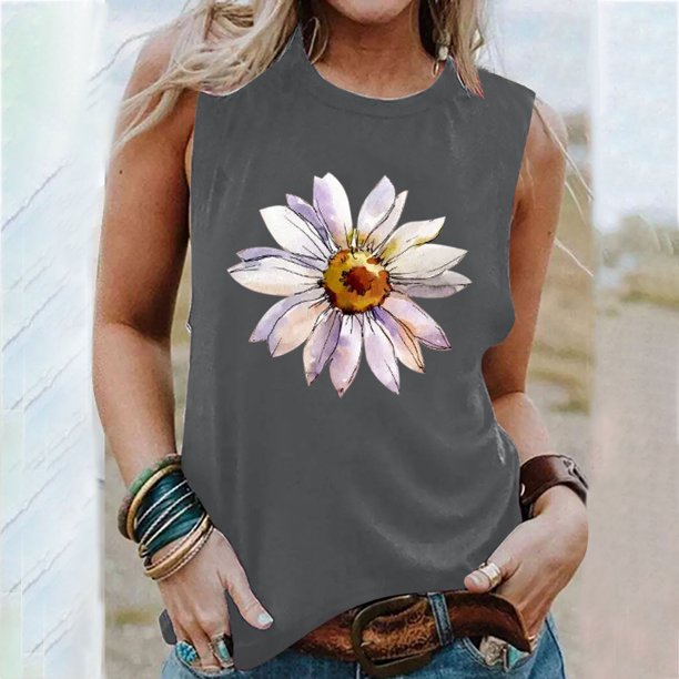 Camisetas Sin Manga Negras Camiseta Sin Mangas Mujer Terecey