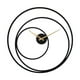 thumbnail image 1 of Reloj de pared industrial redondo Strade Fareast Limited de 60 cm Negro, 1 of 8