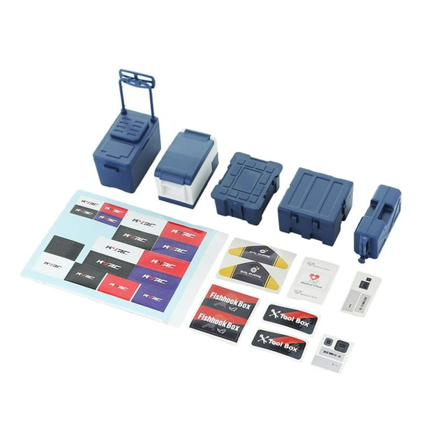 Caja de Herramientas RC Simulación de Orugas Azul Yotijar