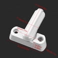 thumbnail image 3 of Window Locks Security, Window Security Lock, 2 in T-Shaped, Latches Hardware, 1 Pc, White Finish, Sliding Unit installation, 3 of 5