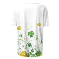 thumbnail image 4 of Puntoco Liquidación de camisetas cortas para mujer, camiseta de manga corta con cuello redondo y estampado informal a la moda para mujer, camiseta de manga corta con cuello redondo, 4 of 5