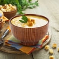 thumbnail image 4 of Japanese Style Wood Bowl, Unique Pattern Multifunctional Wooden Bowl  For Soup For Salad, 4 of 8