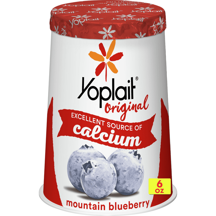 Yoplait Original Yogurt, Mountain Blueberry, Low Fat Yogurt, 6 oz