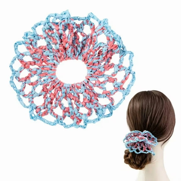 YIFEI Knitted Raffia Hair Scrunchie Eco-Friendly Band Woven Ponytail Holder Hair Tie for Women