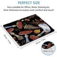 thumbnail image 3 of Black Mushroom Leaves Mouse Pad Vintage Washable Autumn Design, NonSlip Rubber Base, 9.5x7.9 Inch, Ideal for Gaming, Office, and Laptop Use, Adds a Rustic Charm, 3 of 6