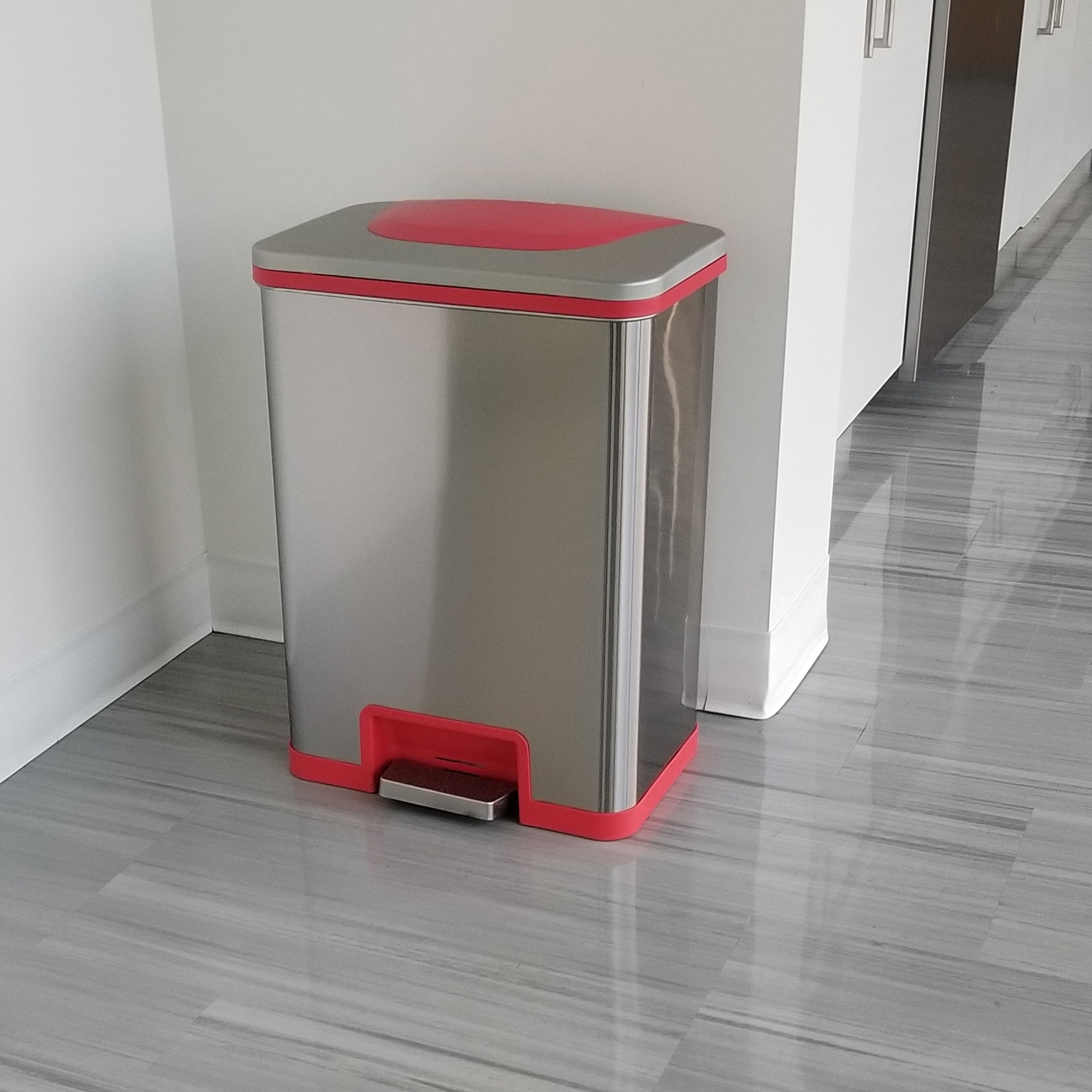 Buy iTouchless AutoStep 13 Gallon Stainless Steel Automatic Step Trash