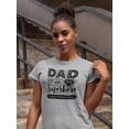 thumbnail image 2 of Dad You Are My Superhero Shaped T-Shirt Women -Image by Shutterstock, Female Large, 2 of 4