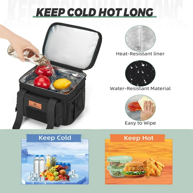 Holuxer Large Insulated Lunch Box for Men, Expandable Design photo 4