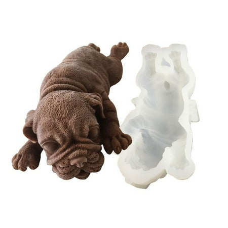 

Silicone Cake Molds Dessert Mould Mousse Decorating Moulds 3D Shar Pei Dog Shaped Chocolate Bakewares Gadgets for Baking