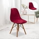 thumbnail image 3 of Funda de asiento para silla Shell, funda para silla sin brazos, poliéster suave para conferencias y banquetes. Vino rojo, 3 of 8