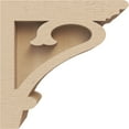 thumbnail image 3 of 2"W x 4"D x 4"H Classic Mayflower Rough Cedar Woodgrain TimberThane Corbel, Primed Tan, 3 of 6