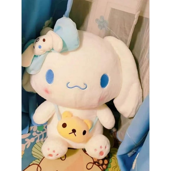 Jouets en Peluche 40cm, Peluche Anime Kawaii Animaux en Peluche Doux et Adorables Dessin Animé pour Filles Enfants Fans, Cadeau d'Anniversaire, Cadeaux de Pâques, Blanc