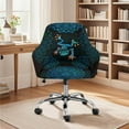 thumbnail image 2 of Xoenoiee Boho Mandala Frog Print Swivel Accent Chair Covers Accent Dining Chair Cover Stretch Mid Century Accent Office Desk Chair Sliopcover Swivel Arm Chair Protector for Home Office Living Room, 2 of 7