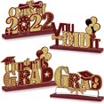 thumbnail image 1 of 4 Pieces 2022 Graduation Party Decorations Wooden Class of Grad Congratulate Graduation Table Toppers for High School Co, 1 of 7