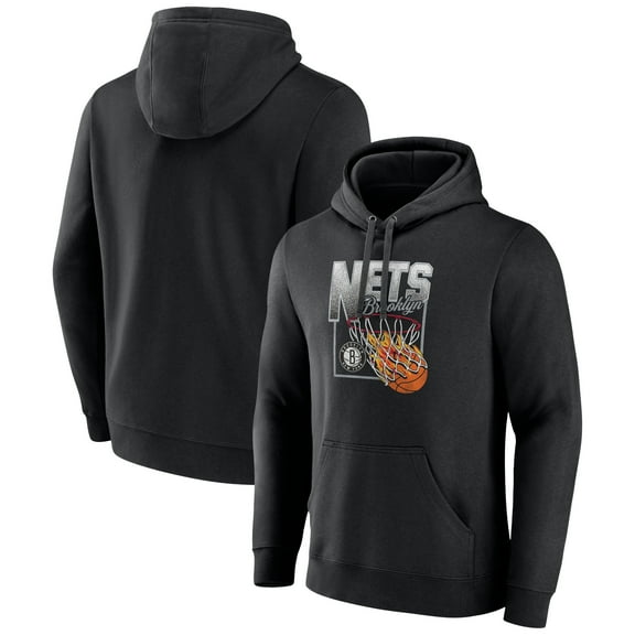 Men's Black Brooklyn Nets Alley Oop Pullover Hoodie