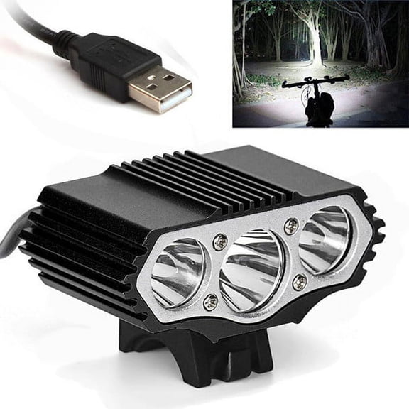 PLPPYFS Bike Lights 12000 Lumen, 3 LED Bicycle Light with 4 Modes, Best Bike Lights for Night Riding, USB-C Rechargeable Bike Headlight, Waterproof Bicycle Lights