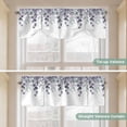 thumbnail image 6 of Spring Purple Tie Up Valance for Windows, Eucalyptus Leaves Adjustable Rod Pocket Tie Up Valance Curtains Window Treatment for Kitchen Bathroom Bedroom 42 X 18 Inch, 6 of 9