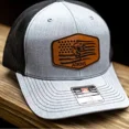 thumbnail image 2 of Bass Fisherman Hat for Angler American Flag Hat Custom Richardson 112 Fishing Hat Gift for Dad Trucker Hat Father's Day Gift for Husband, 2 of 4