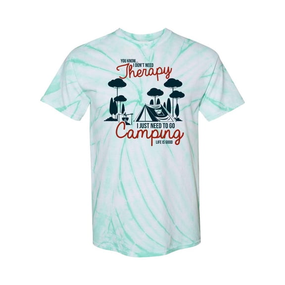 Need To Go Camping Tie Dye Cyclone Men -SPIdeals Designs, Male x-Large