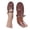 Brown, variant on CAIXAI Womens Ballet Flats Woven Ballet Mary Jane Flats for Women Dressy Comfortable Square Toe Ballerina Flats with Adjustable Buckle Strap for Work Casual Travel Daily