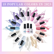 Candy Lover Gel Nail Polish Kit with UV Lamp, 72W Nail Dryer, 15 Colors Colorful Rainbow Quick Dry Long-lasting Gel Nail Polish Set, Nail Polish Kit for Girl Lady Womens Manicure DIY Nail Gift