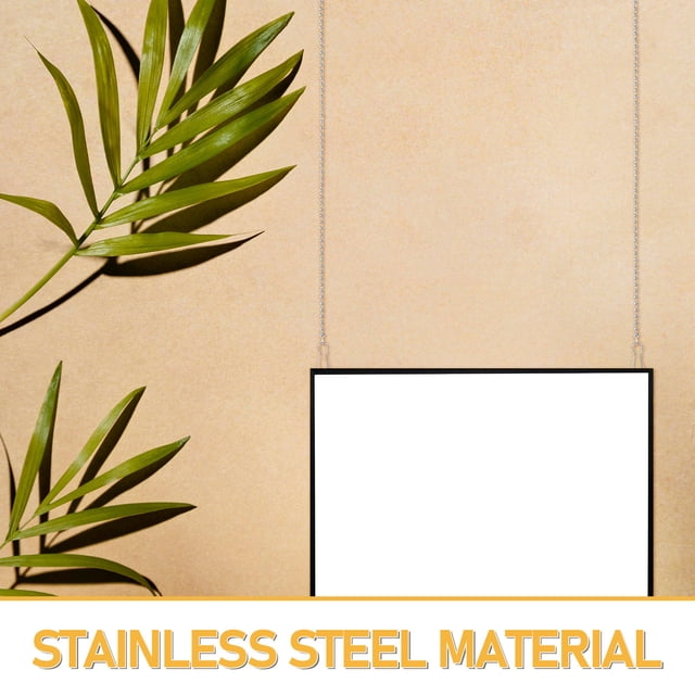 MERRYHAPY 30Ud Cadena Flexible Para Colgar Plantas Y Carteles Con Metálicos Color Plata Para Uso Diario