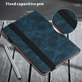 thumbnail image 6 of Dteck Case for Samsung Galaxy Tab S2 Tablet (9.7 Inch, SM-T810 T815 T813),Luxury PU Leather With Elastic band Flip Wallet Card Holder Case Kickstand Hybrid Rubber Cover with Hand Strap,Blue, 6 of 7