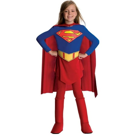 Rubies Supergirl Girls Halloween Fancy-Dress Costume for Child, M (8-10)