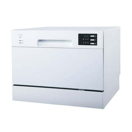 Countertop Dishwasher with Delay Start & LED - White