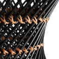 thumbnail image 2 of Kirby Rattan Round Stool Black, 2 of 5