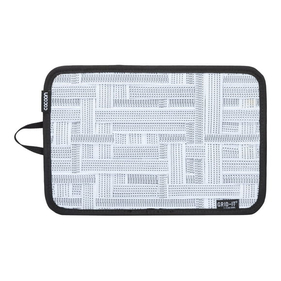Cocoon GRID-IT! CPG10 - Moyen - insert de Sac pour Tablette / Cellulaire / Lecteur - Tissé Caoutchouté - Blanc