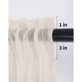 thumbnail image 6 of Blue Spring Floral Curtains 72 Inch Length, Sheer Curtains for Bedroom Living Room Window Tulip Summer Botanical Rod Pocket Voile Drapes Kitchen Curtains Small Half Window 52"x72" 2 Panels, 6 of 6