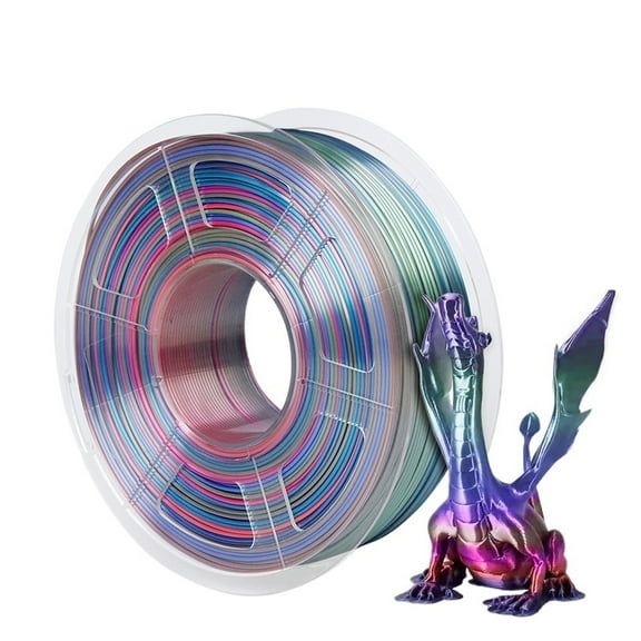 Gradient Rainbow 3D Printer Filament, Silk PLA 1.75mm Sublimation Universe Forest Candy Macaron Series Filaments For 3D Printing ,Smooth and Stable