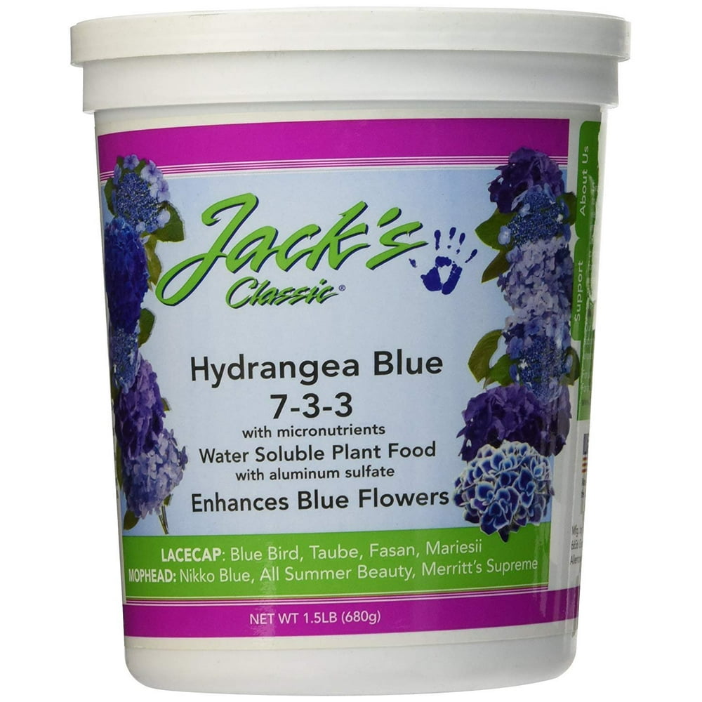 Jacks Classic 59324 Hydrangea Blue Plant Food 1.5 Lbs