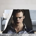 thumbnail image 7 of Bill Skarsgard Throw Blanket, Super Soft & Comfy Flannel Fleece Blanket, Lightweight Cozy Microfiber Anti-Pilling Plush Blanket for Sofa Chair, Bed, Couch 50x40 inch, 7 of 7