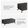 thumbnail image 4 of Caffoz Newport Series Scandinavian Coffee Table with Storage and Brown, 4 of 7