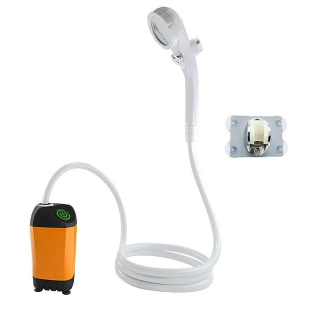 Ducha portátil Ducha de campamento Ducha eléctrica Pantalla digital recargable ajustable Ducha de camping para baño dormitorio
