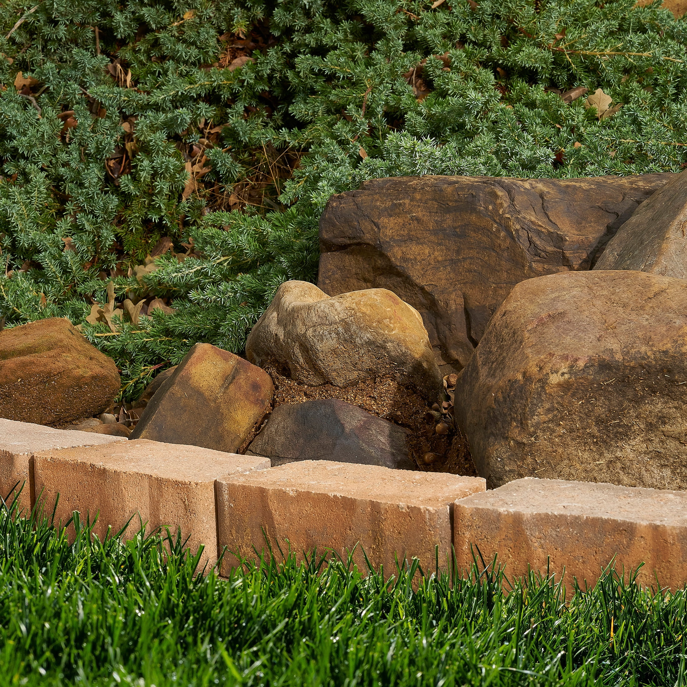 Pavestone 9" Edmond Antique Terra Cotta Concrete Retaining Wall