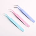 thumbnail image 3 of Clearance! Soovim Long Tweezers Precision Curved Tweezers, Metal Stainless Steel for Eyebrow Grooming DIY, 3 of 3