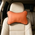 thumbnail image 6 of Yhmxh Breathable PU Leather Car Neck Pillow, Ergonomic Bone-Shaped Headrest Cushion, Comfortable Neck Support Pillow for Driving, Travel, Office Chair, Universal Fit for All Car Models, 6 of 6