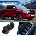 thumbnail image 2 of Interruptor de ventana eléctrica del lado del conductor delantero izquierdo Unique Bargains para Toyota Hilux 2015-2022 Número de control de ventana No.848200D600 Negro, 2 of 7
