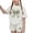White, variant on CYRBOKO Girls Outfit Sets, Summer Casual Short Sleeve Elastic Waist Two-piece Sets Green Size 4-15 T
