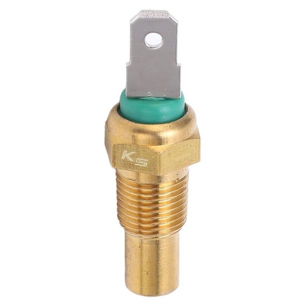 Sensor de temperatura del agua para Kato,Sensor de temperatura del agua Transductor de temperatura del agua de latón Transductor de temperatura de excavadora Construcción robusta