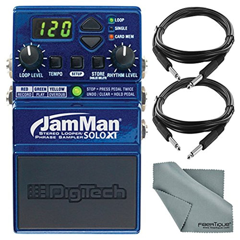 Eso Escalofriante Apto DigiTech JamMan Solo XT Looper Pedal w/ USB and microSDHC Slot and  Accessory Bundle - Walmart.com