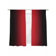 thumbnail image 7 of Black Red Ombre Sheer Curtains 72 Inch Length 2 Panels Set, Modern Art Abstract Aesthetics Voile Window Treatment Rod Pocket Curtains Sheers Drapes for Bedroom/Living Room/Kitchen 52"x72"x2, 7 of 7