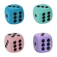 thumbnail image 1 of LNGOOR 6PCS Large Foam Dice Color Foam Dice 3.15 Inches Big Dice for Building Educational Math Teaching Pastime Party 6 Foam Dice Anxiety Dice for Stress, 1 of 7