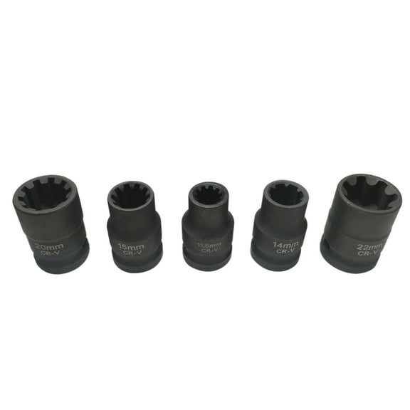 5x VAG Special Sleeve Brake Caliper Socket Hand Repair Tool for 1/2"Square Drive