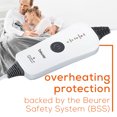 Beurer Heated Electric Blanket, 50 in x 6 in Fleece Throw, Automatic