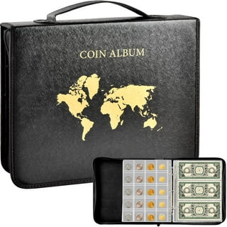 Ludlz 120 Pockets Coin Album, Souvenir Penny Book, Coins Collection Holder,  Ideal for Pennies Collecting Passport, Hobby Coin Collector, Money Specie  Display Storage Case 