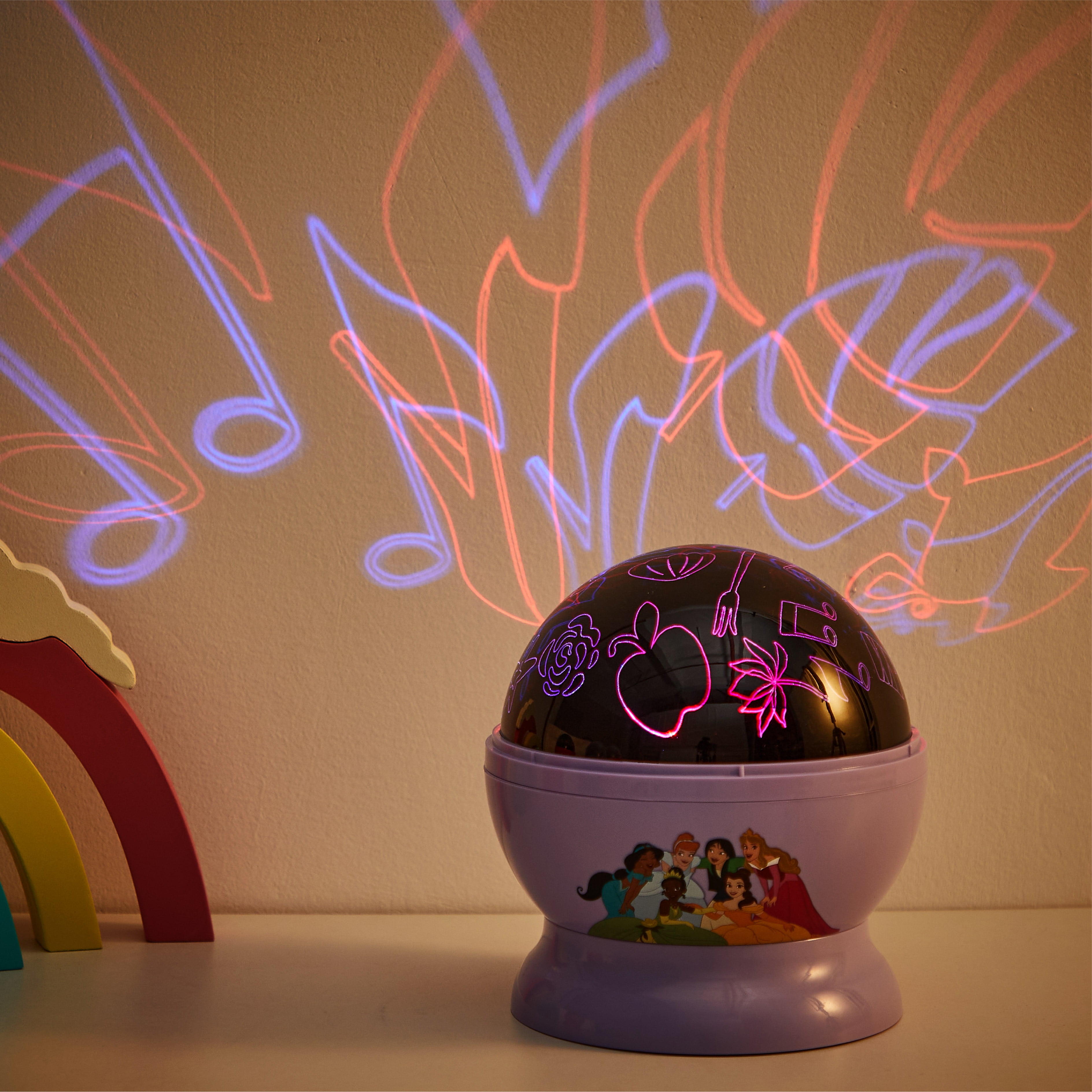 Disney Princess Rotating Projector Lamp, 5.5"